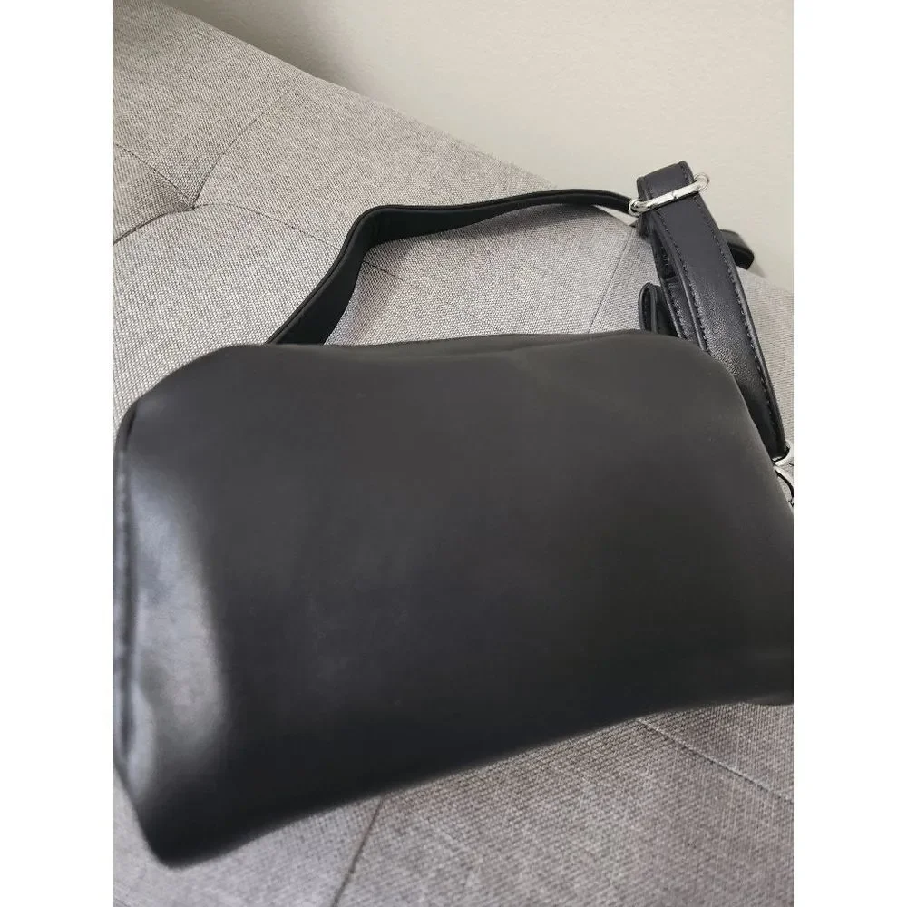 BioWorld Black Vegan Leather Crossbody Bag NWOT